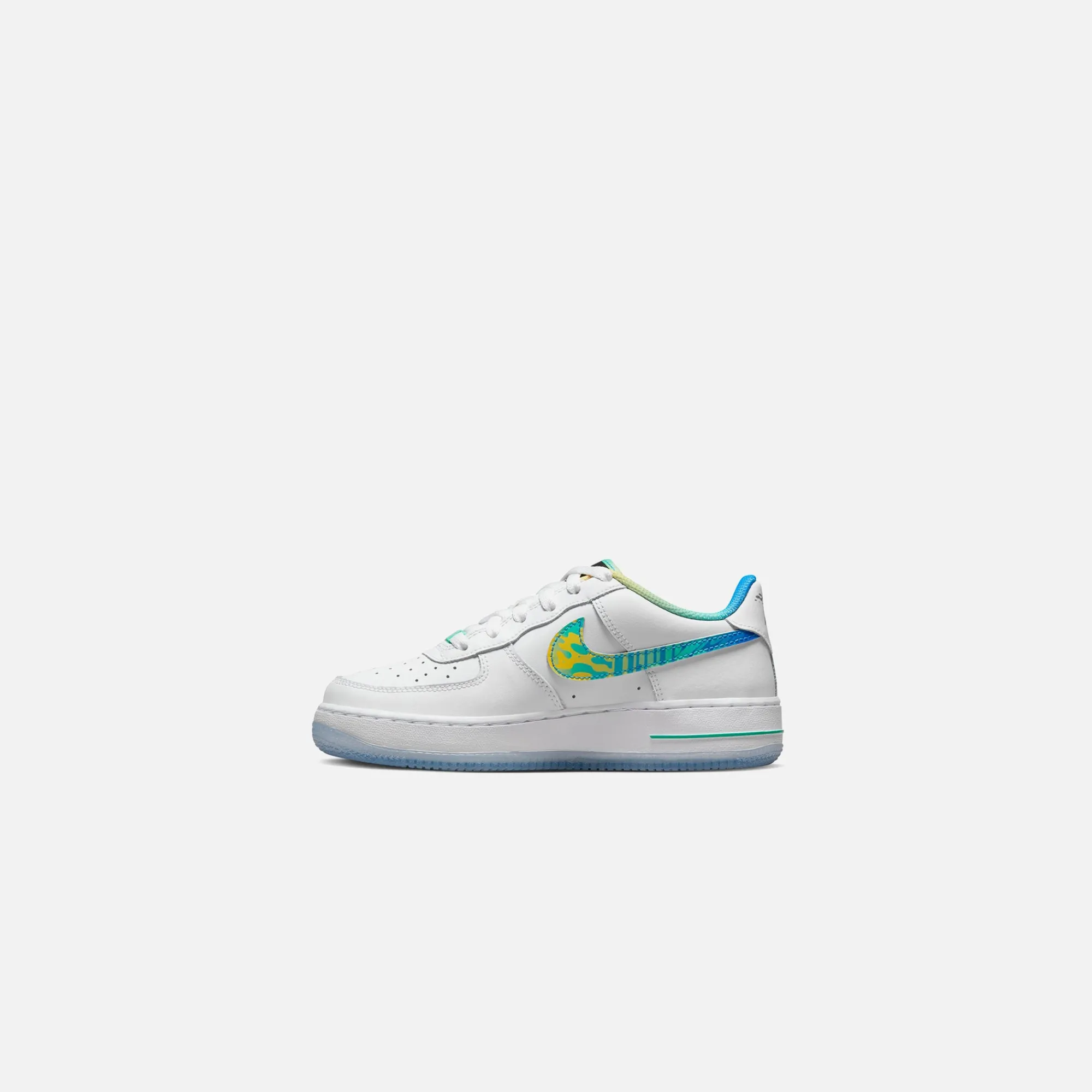 Best Nike Grade School Air Force 1 Lv8 White / Multi-Color / Light Menta