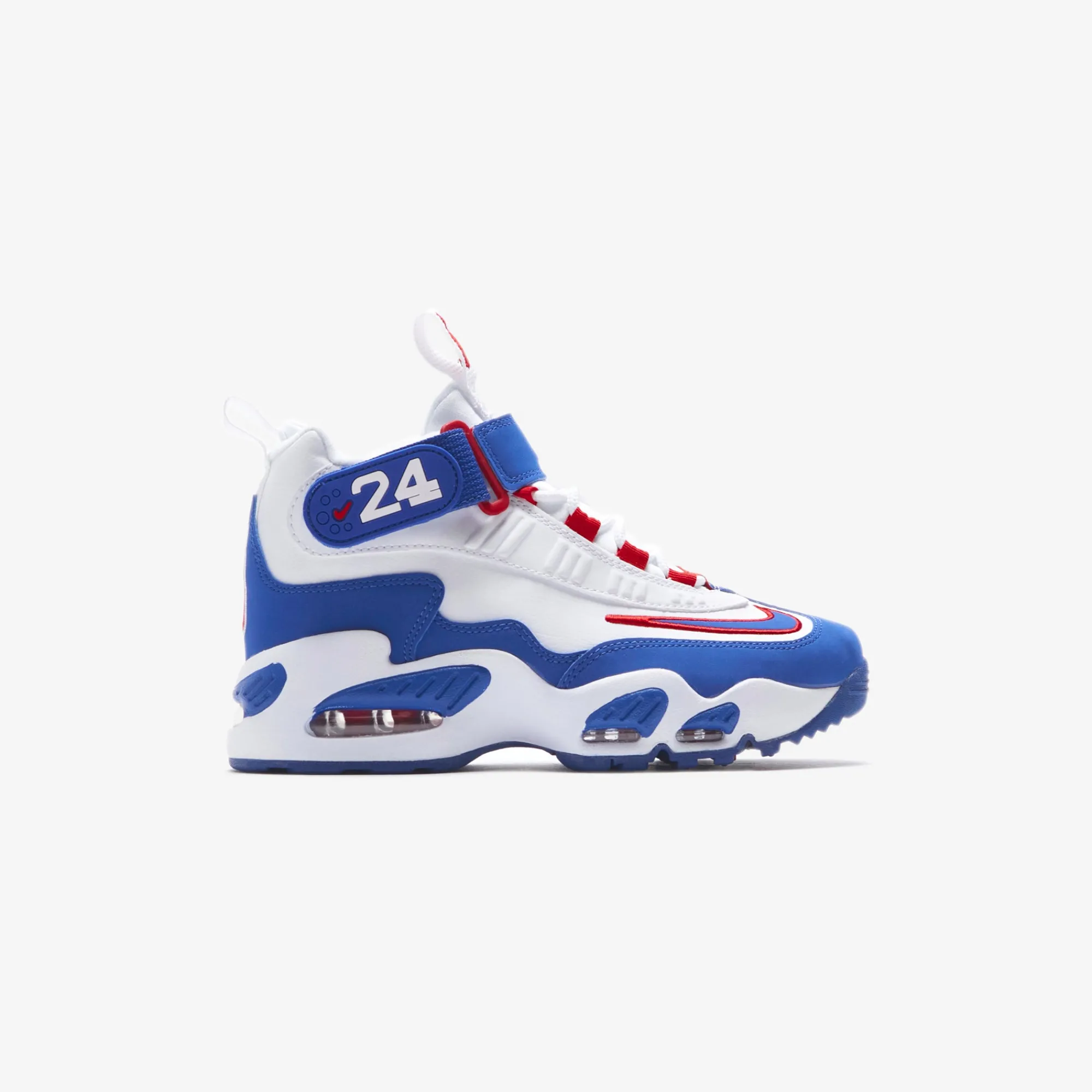 Clearance Nike Grade School Air Griffey Max 1 White / Old Royal / Gym Red