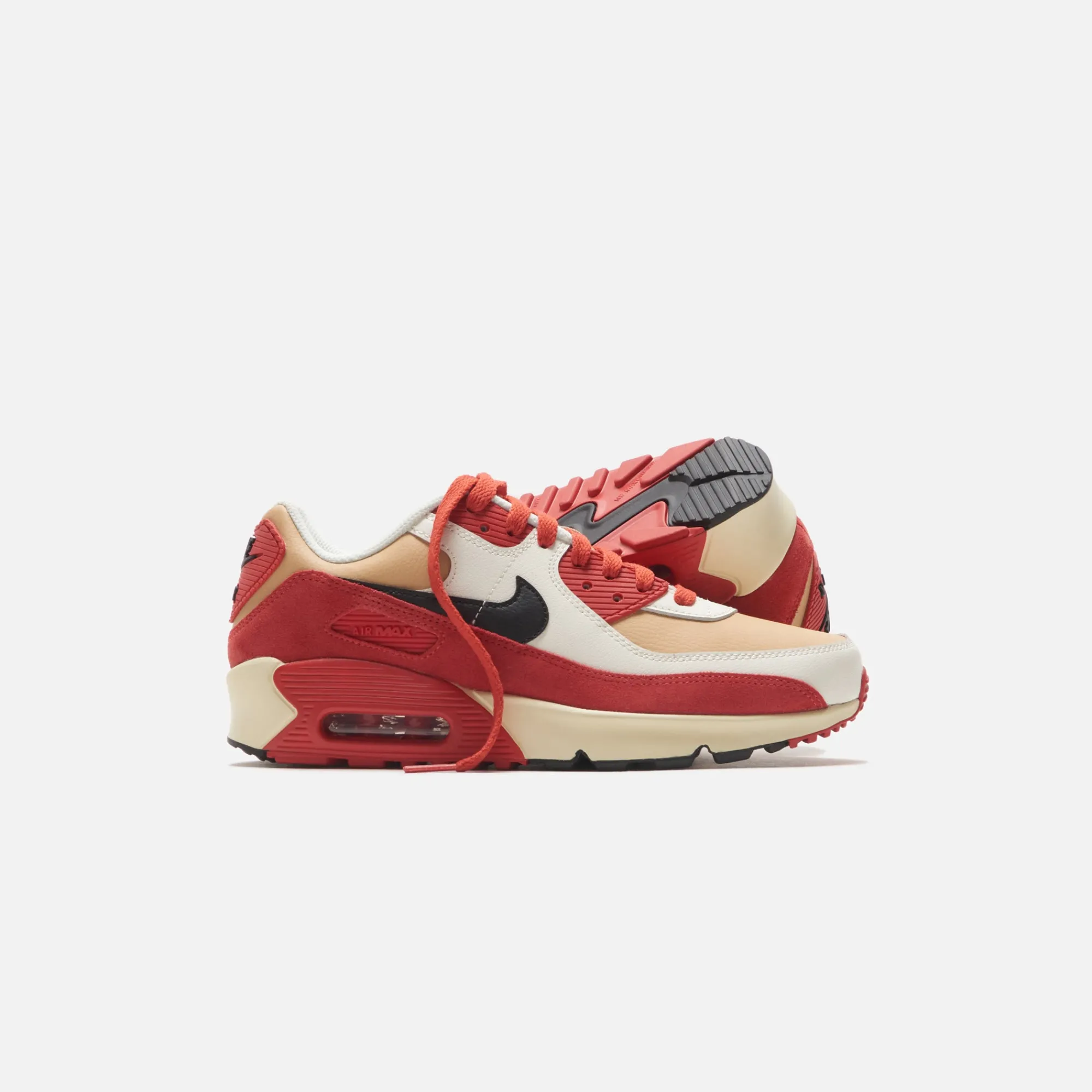 Online Nike Grade School Air Max 90 Ltr Sesame / Black / Red / Clay / Sail