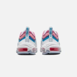 Sale Nike Grade School Air Max 97 Se White / Blue Lightning / Active Fuschia