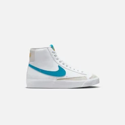Sale Nike Grade School Blazer Mid `77 White / Laser Blue / Yellow Ochre-Light