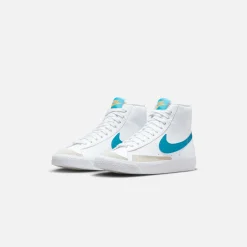 Sale Nike Grade School Blazer Mid `77 White / Laser Blue / Yellow Ochre-Light
