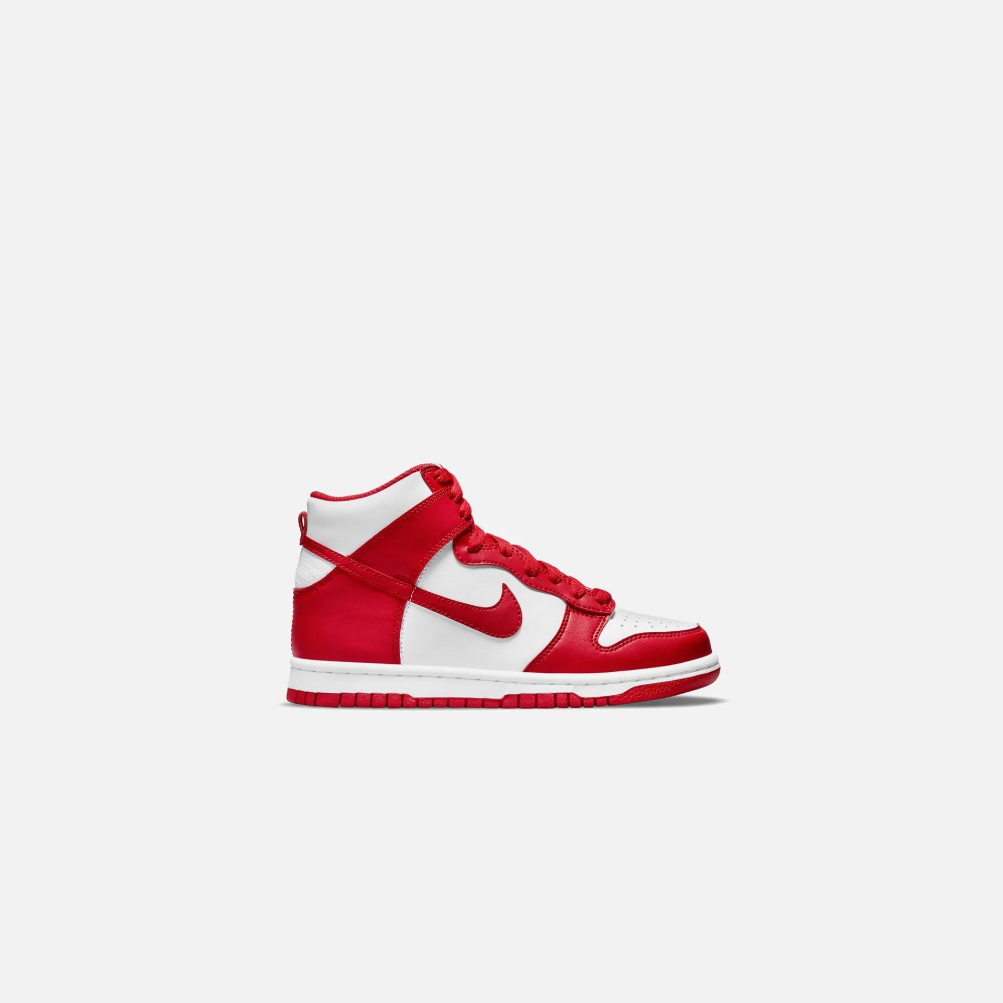 Best Nike Grade School Dunk High White / University Red