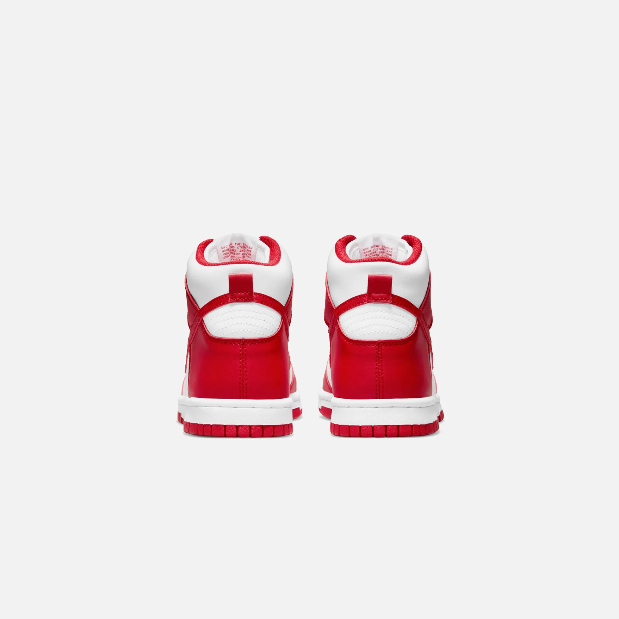 Best Nike Grade School Dunk High White / University Red