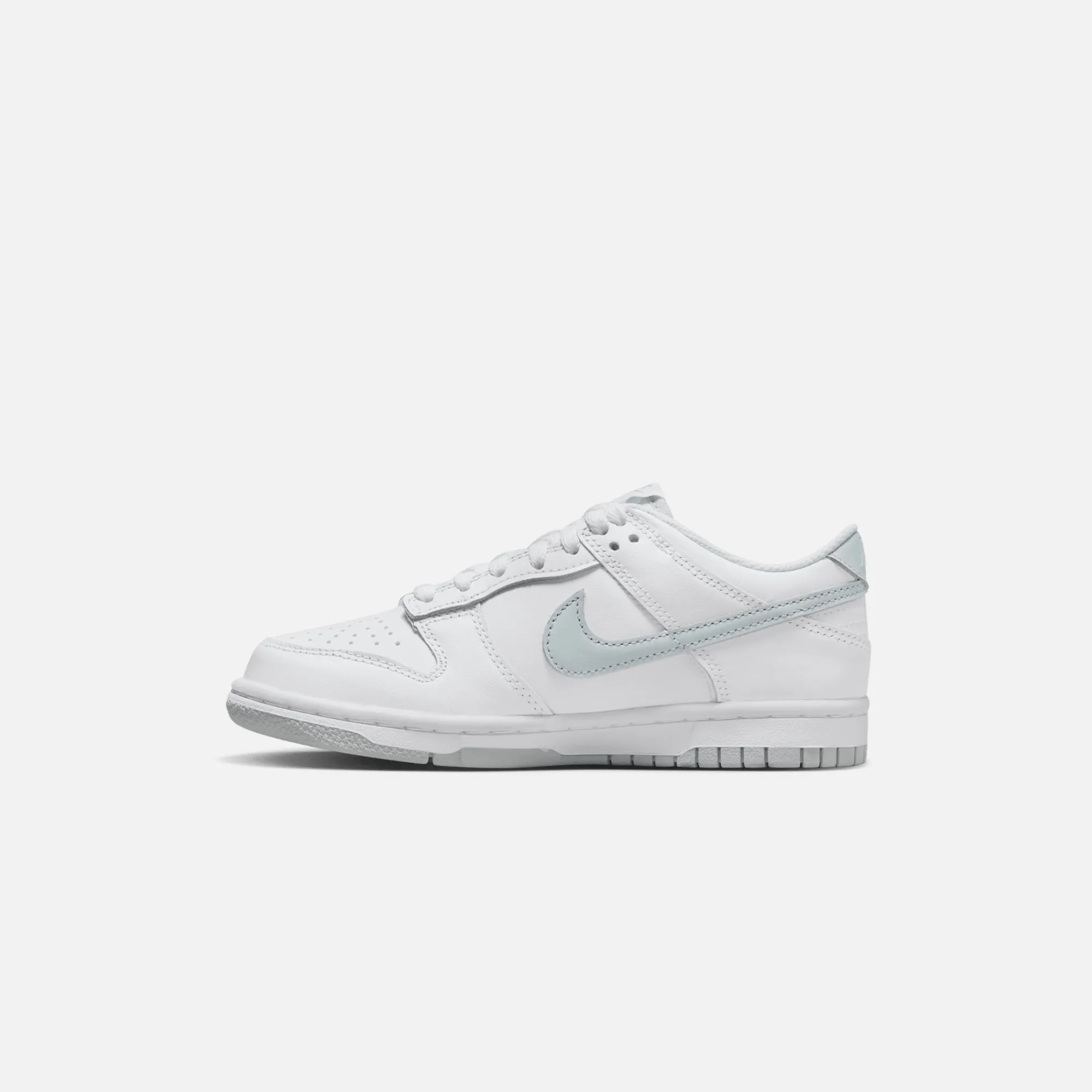 Shop Nike Grade School Dunk Low White / Pure Platinum