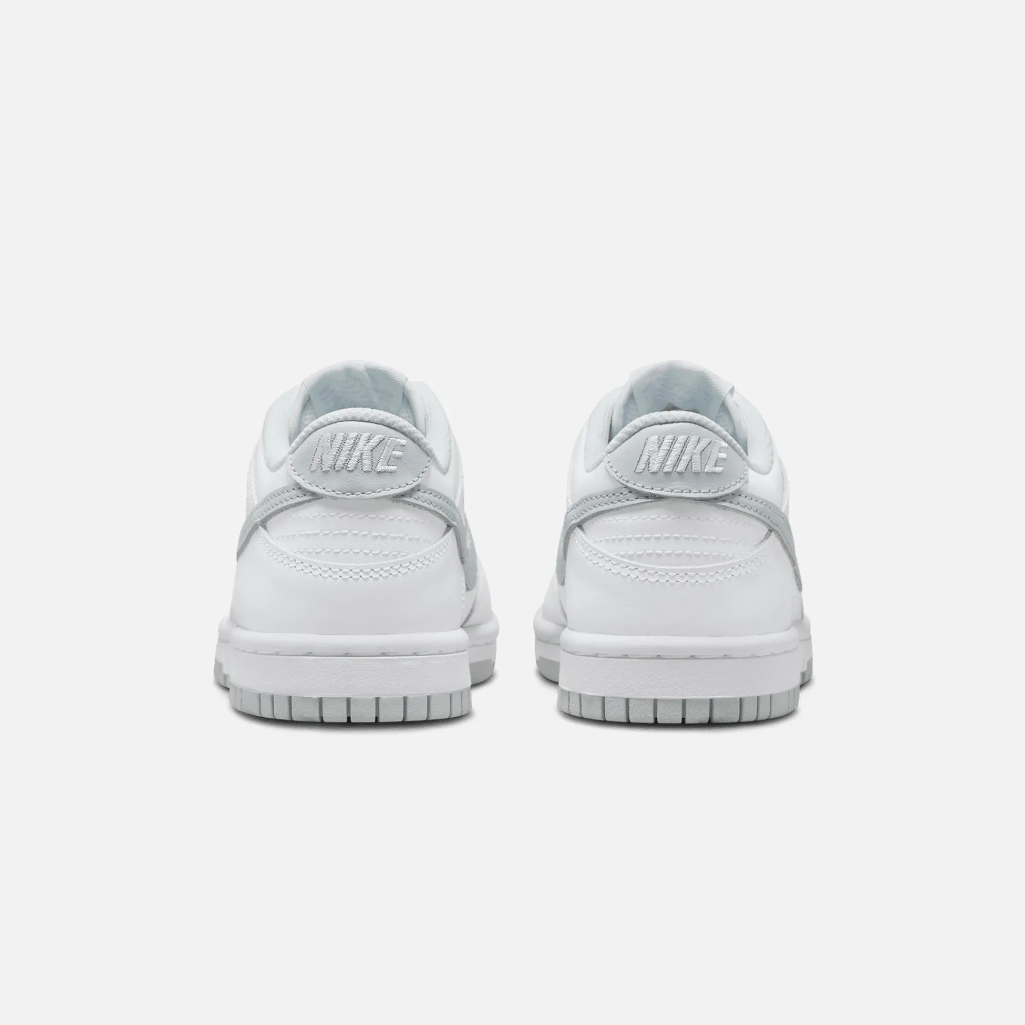 Shop Nike Grade School Dunk Low White / Pure Platinum