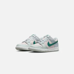 Flash Sale Nike Grade School Dunk Low Football Grey / Mineral Teal / Pearl Pink