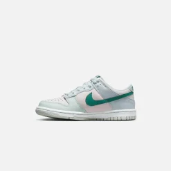 Flash Sale Nike Grade School Dunk Low Football Grey / Mineral Teal / Pearl Pink