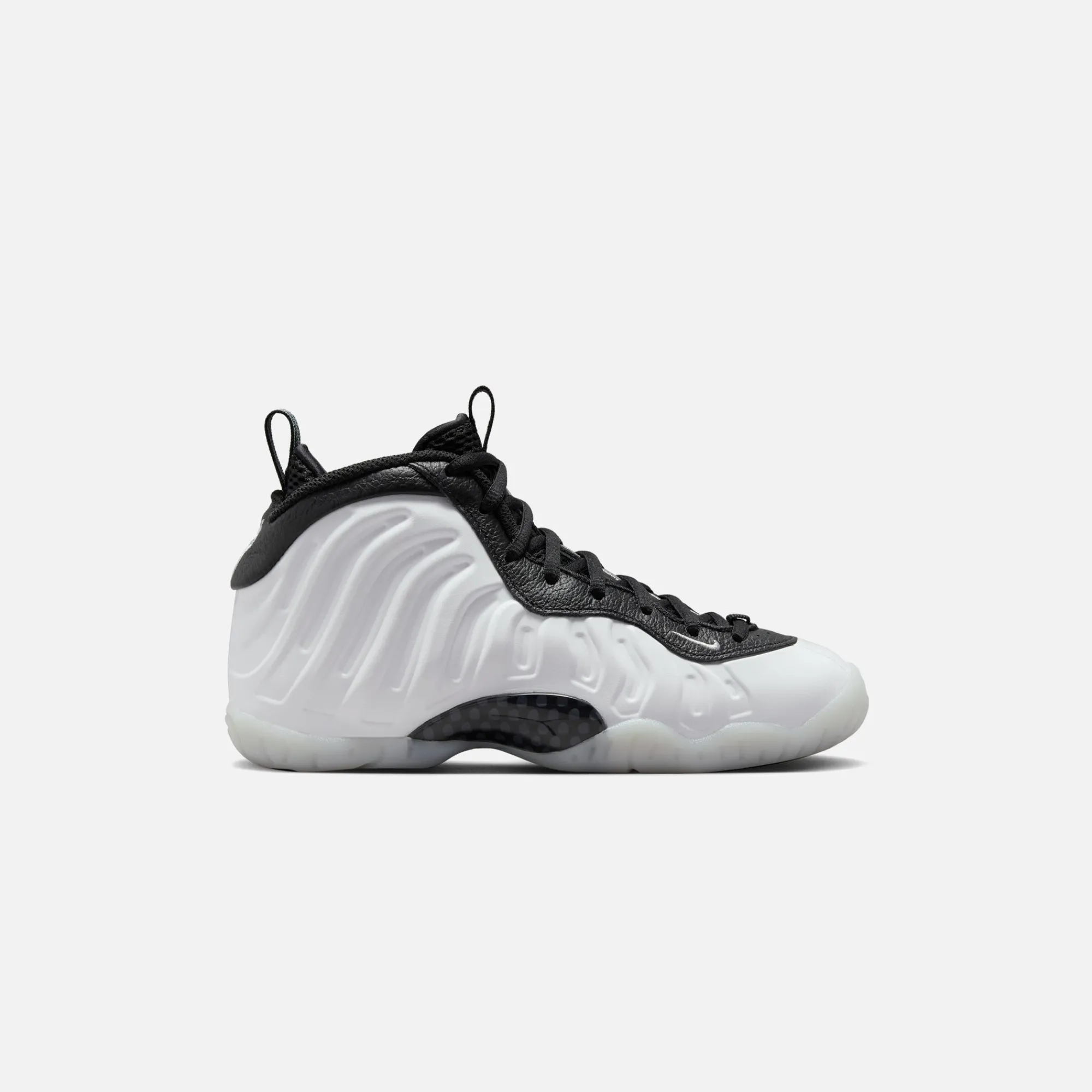 Fashion Nike Grade School Lil Posite One White / Metallic Silver / Black