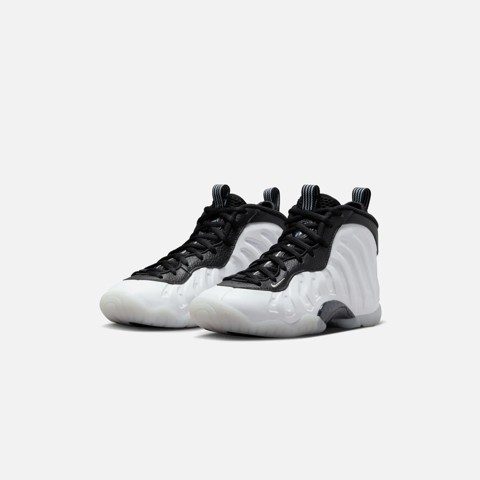 Fashion Nike Grade School Lil Posite One White / Metallic Silver / Black