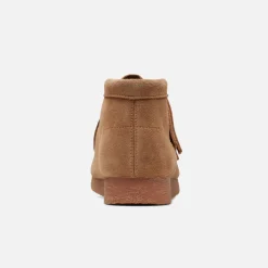 Hot Clarks Grade School Wallabee Boot Wheat Suede