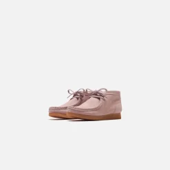 Online Clarks Grade School Wallabee Boot Pink
