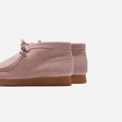 Online Clarks Grade School Wallabee Boot Pink