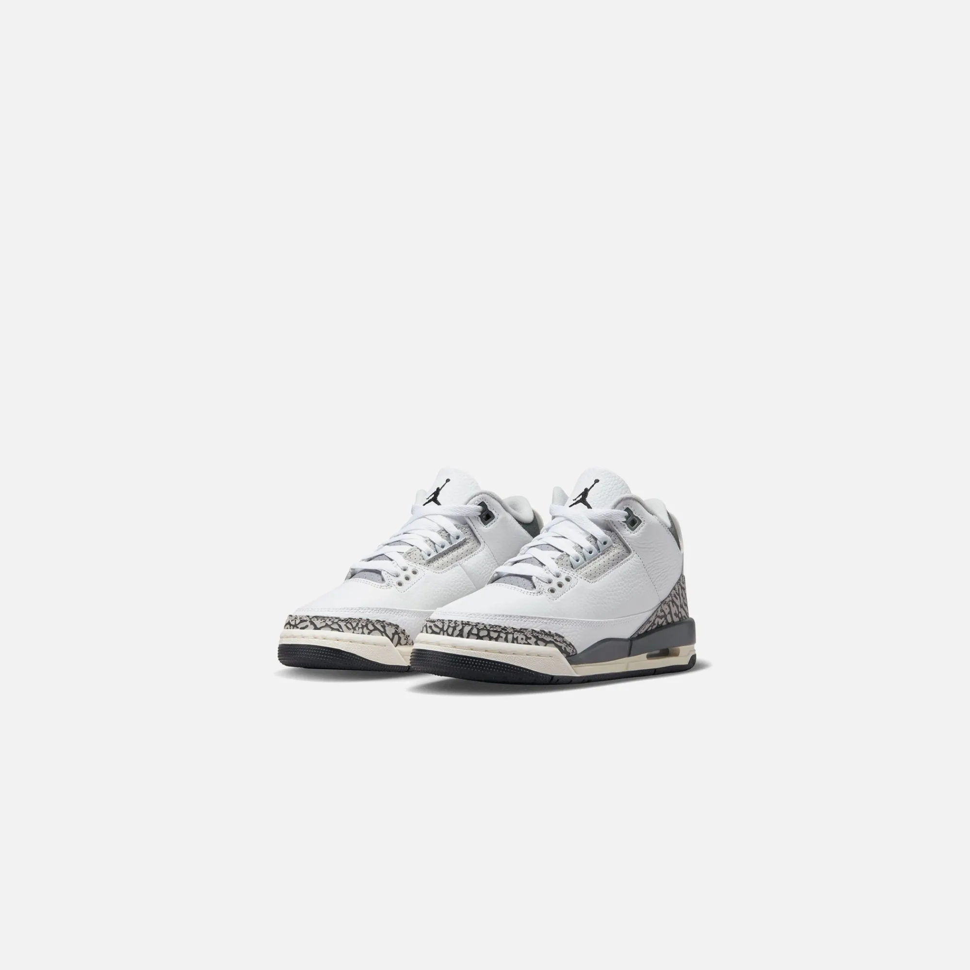 Online Nike Gs Air Jordan 3 Retro Hns White / Black Iron / Light Ash Grey