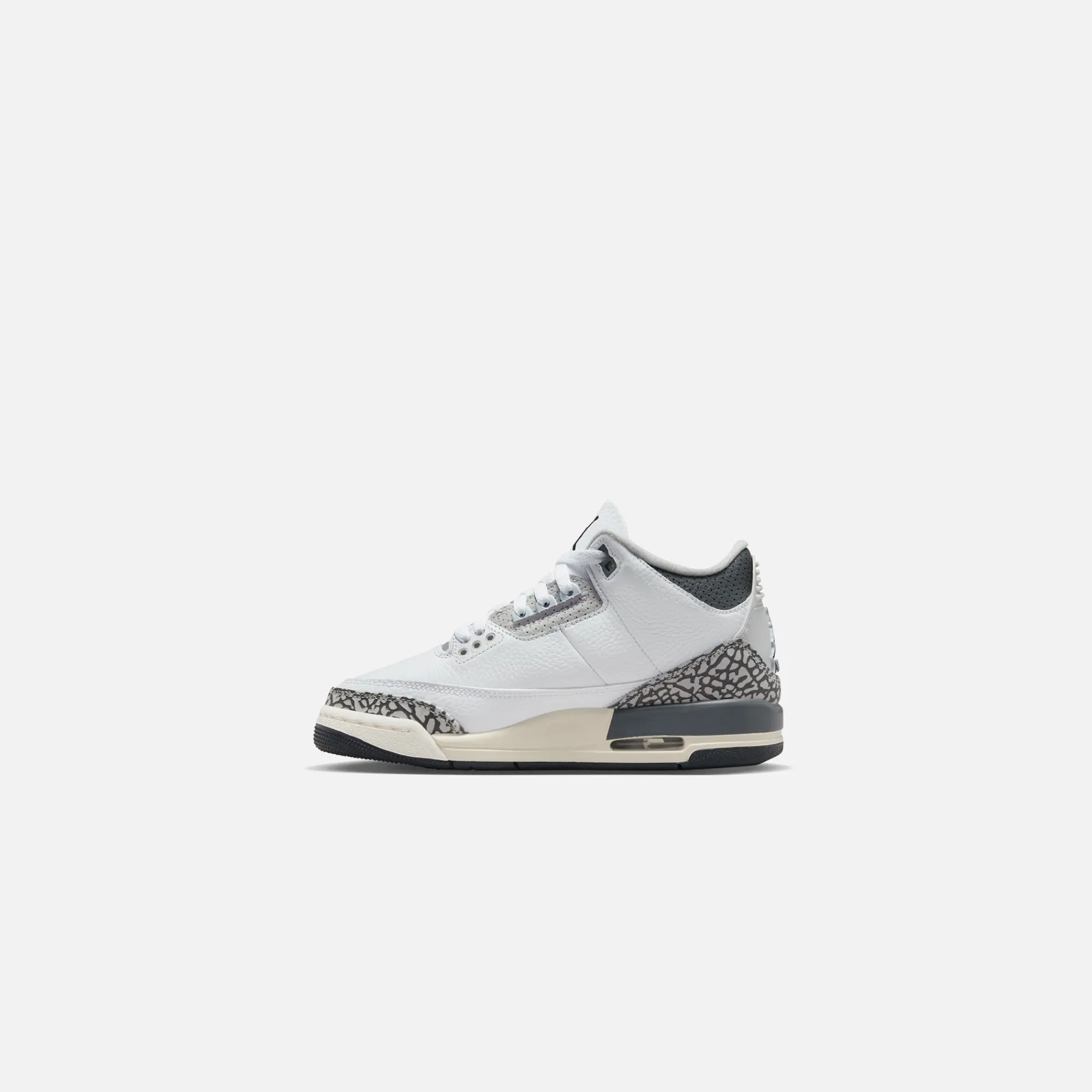 Online Nike Gs Air Jordan 3 Retro Hns White / Black Iron / Light Ash Grey