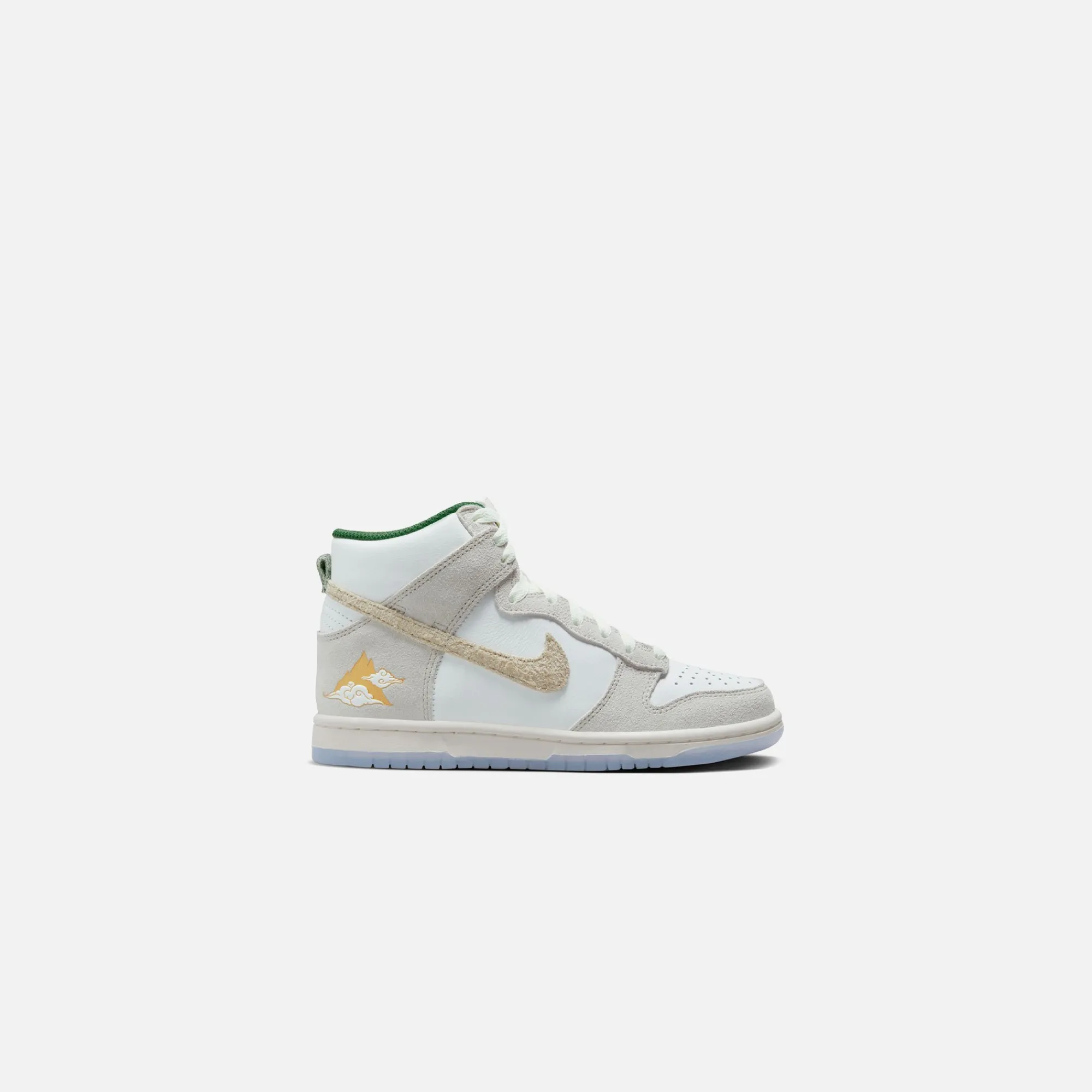 Best Sale Nike Gs Dunk Hi Prm Gm Summit White / Desert Ore / Light Bone / Evergreen