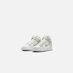 Best Sale Nike Gs Dunk Hi Prm Gm Summit White / Desert Ore / Light Bone / Evergreen