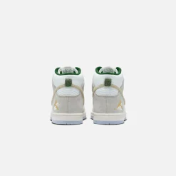 Best Sale Nike Gs Dunk Hi Prm Gm Summit White / Desert Ore / Light Bone / Evergreen