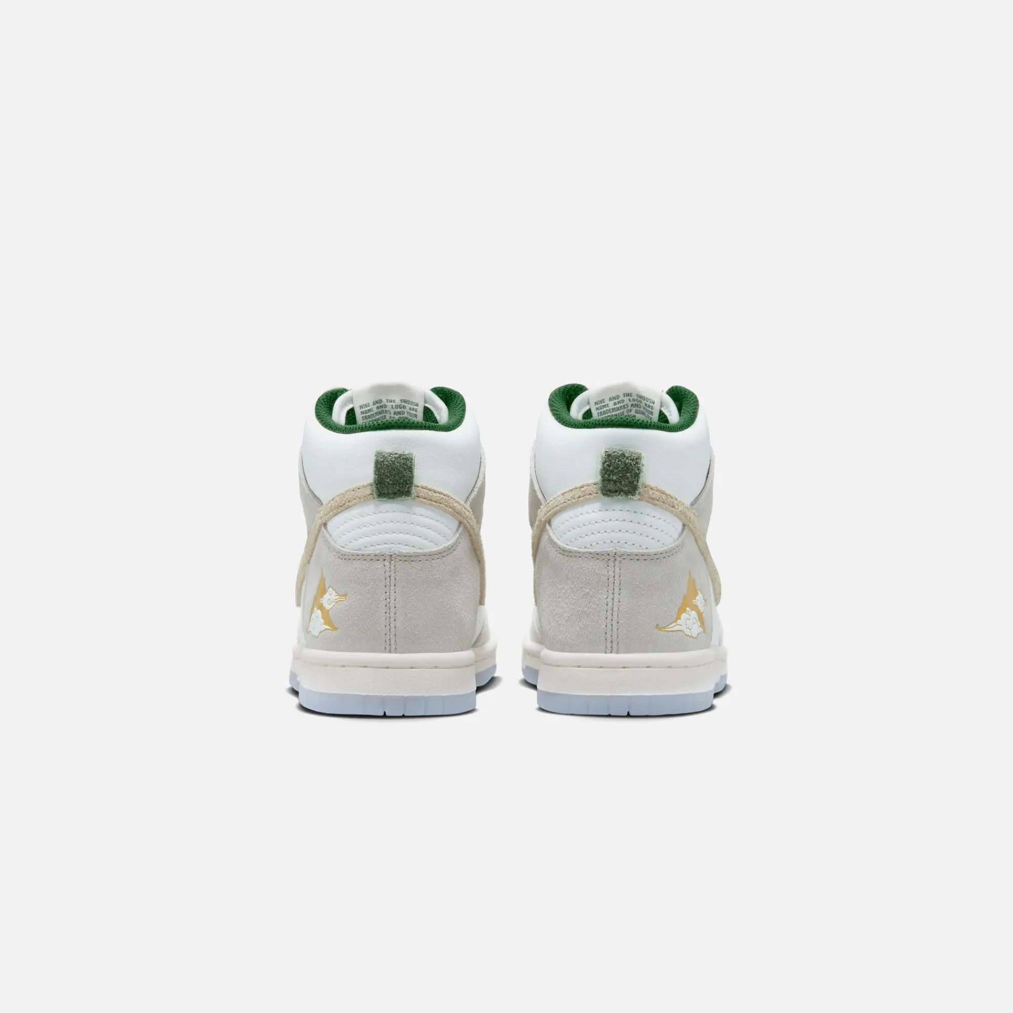 Best Sale Nike Gs Dunk Hi Prm Gm Summit White / Desert Ore / Light Bone / Evergreen