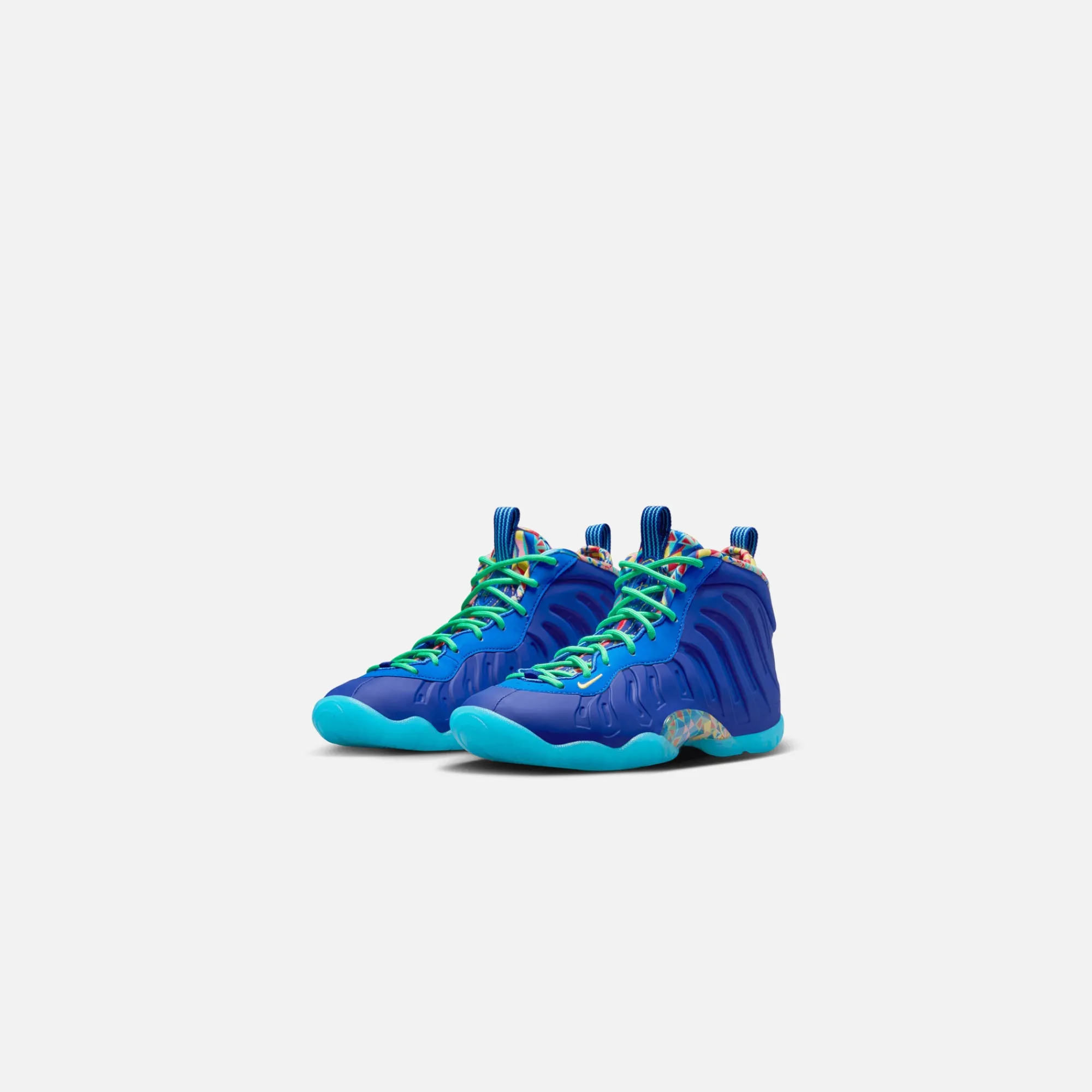 Online Nike Gs Little Posite One Asw Deep Royal Blue / Opti Yellow / Game Royal / Pink Glow