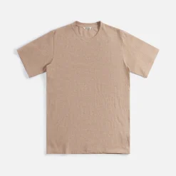 New Auralee Hard Twist Cotton Cashmere Tee Beige
