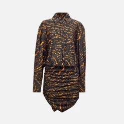 Online The Attico Hatty Mini Dress Tiger