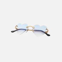 Best Vintage Frames Heart Decor 24Kt Yellow Gold Pastel Blue