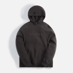 Best Essentials Heavy Waffle Raglan Hoodie Off-Black