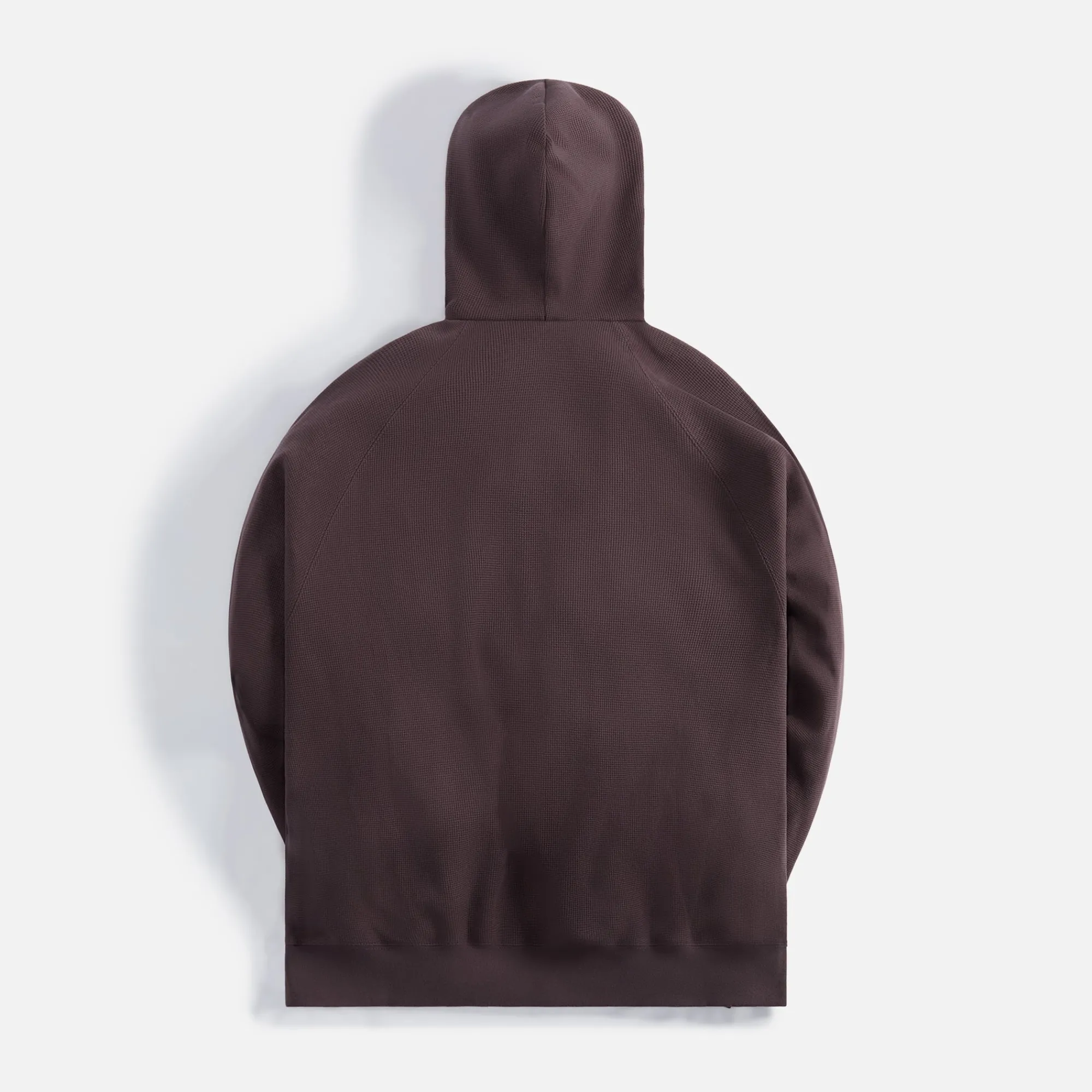 Sale Essentials Heavy Waffle Raglan Hoodie Plum