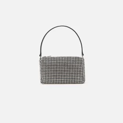 New Alexander Wang Heiress Medium Pouch White Crystals