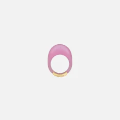 Online Saint Laurent High Arty Circle Ring Icy Fuchsia
