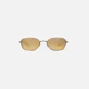 Discount Garrett Leight Holly Sunglasses Gold Crystal