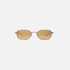 Discount Garrett Leight Holly Sunglasses Gold Crystal