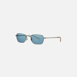 Sale Garrett Leight Holly Sunglasses Blue Silver Champagne