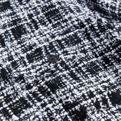 New Auralee Homespun Summer Tweed Shirts White / Black