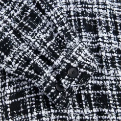 New Auralee Homespun Summer Tweed Shirts White / Black