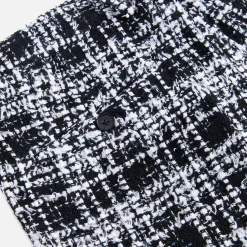 Best Sale Auralee Homespun Summer Tweed Shorts White / Black
