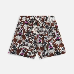 Outlet Palm Angels Hula Swimshorts Beige Butter