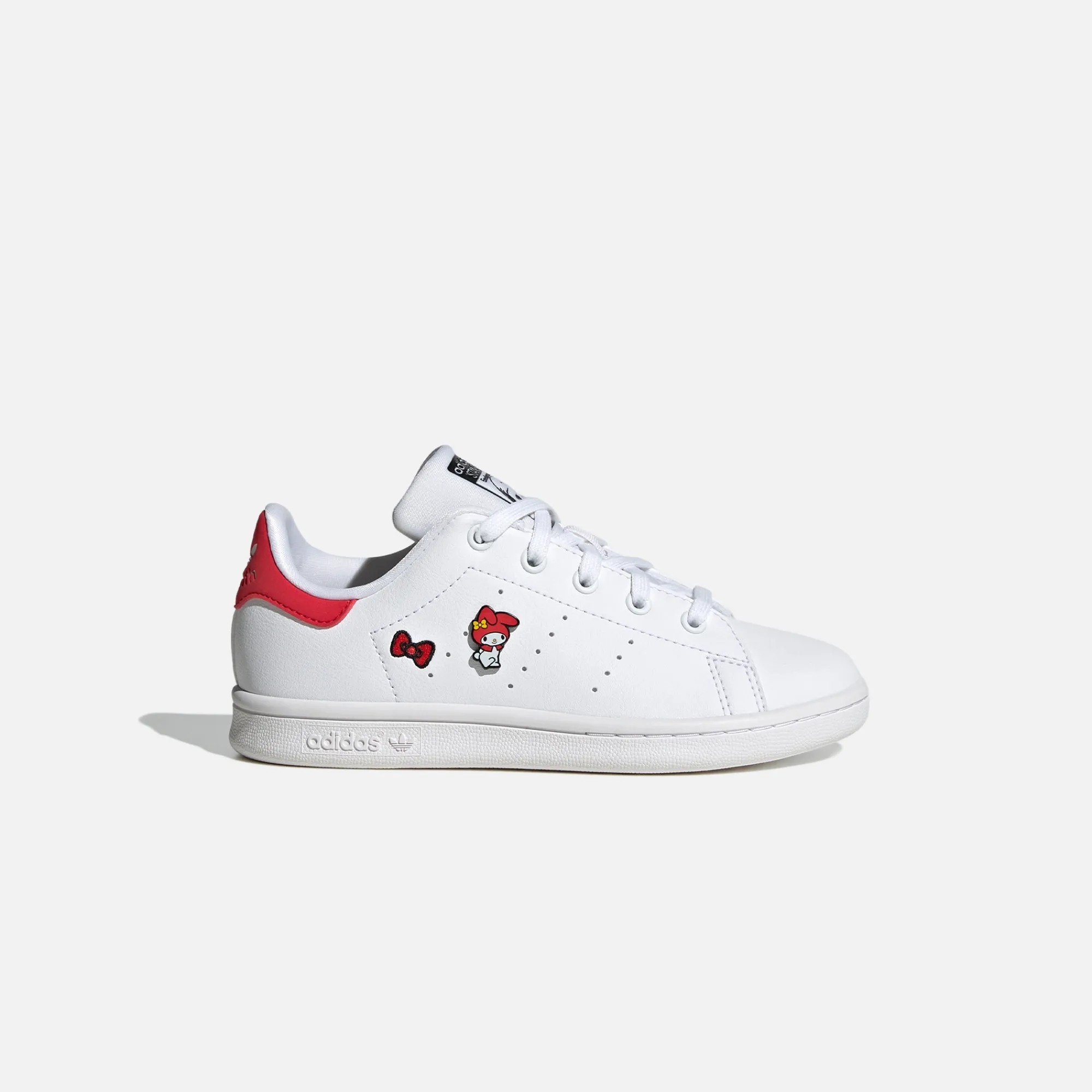 Clearance adidas Infant Stan Smith Chalk White / Core Black / Vivid Red