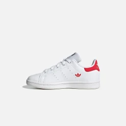Clearance adidas Infant Stan Smith Chalk White / Core Black / Vivid Red