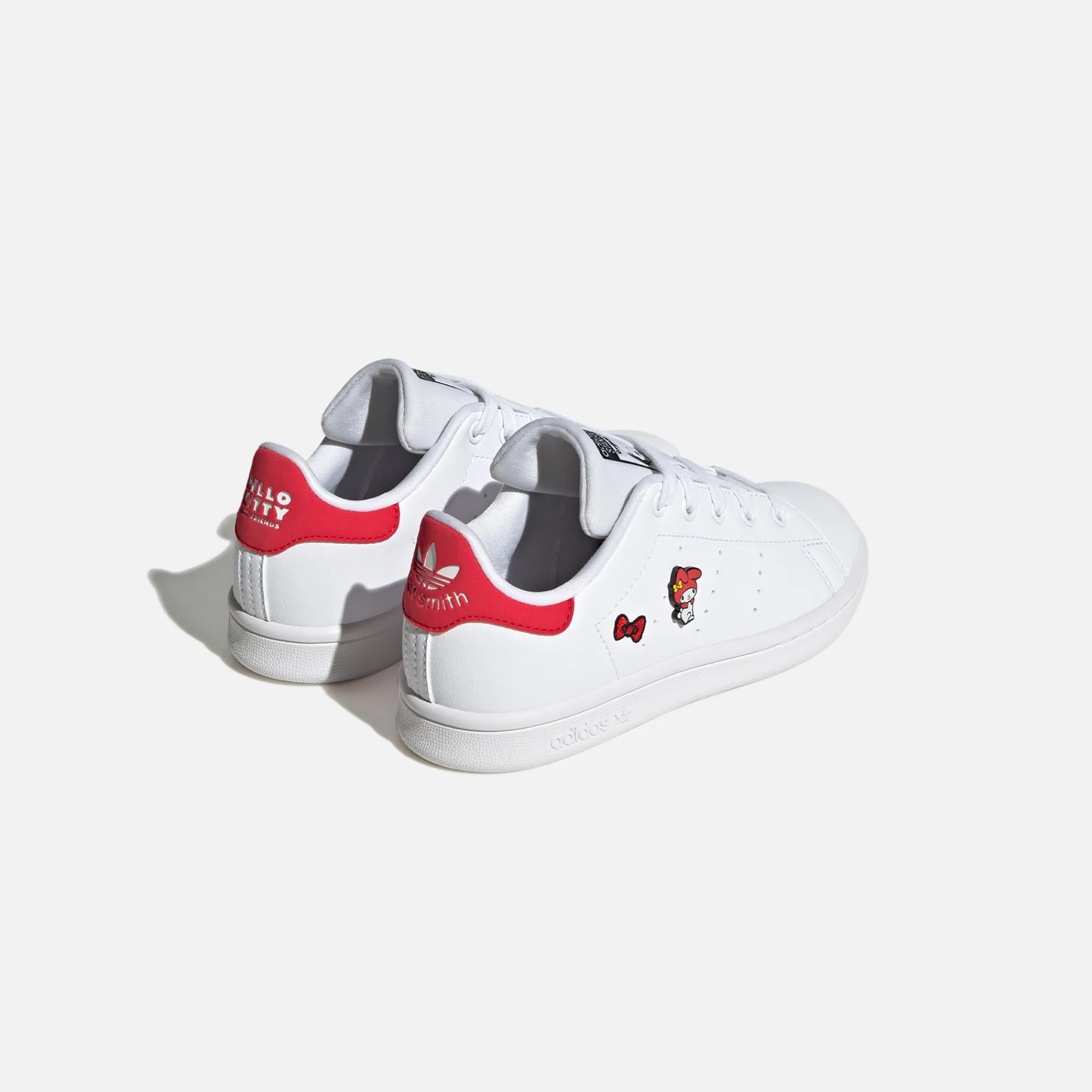 Clearance adidas Infant Stan Smith Chalk White / Core Black / Vivid Red