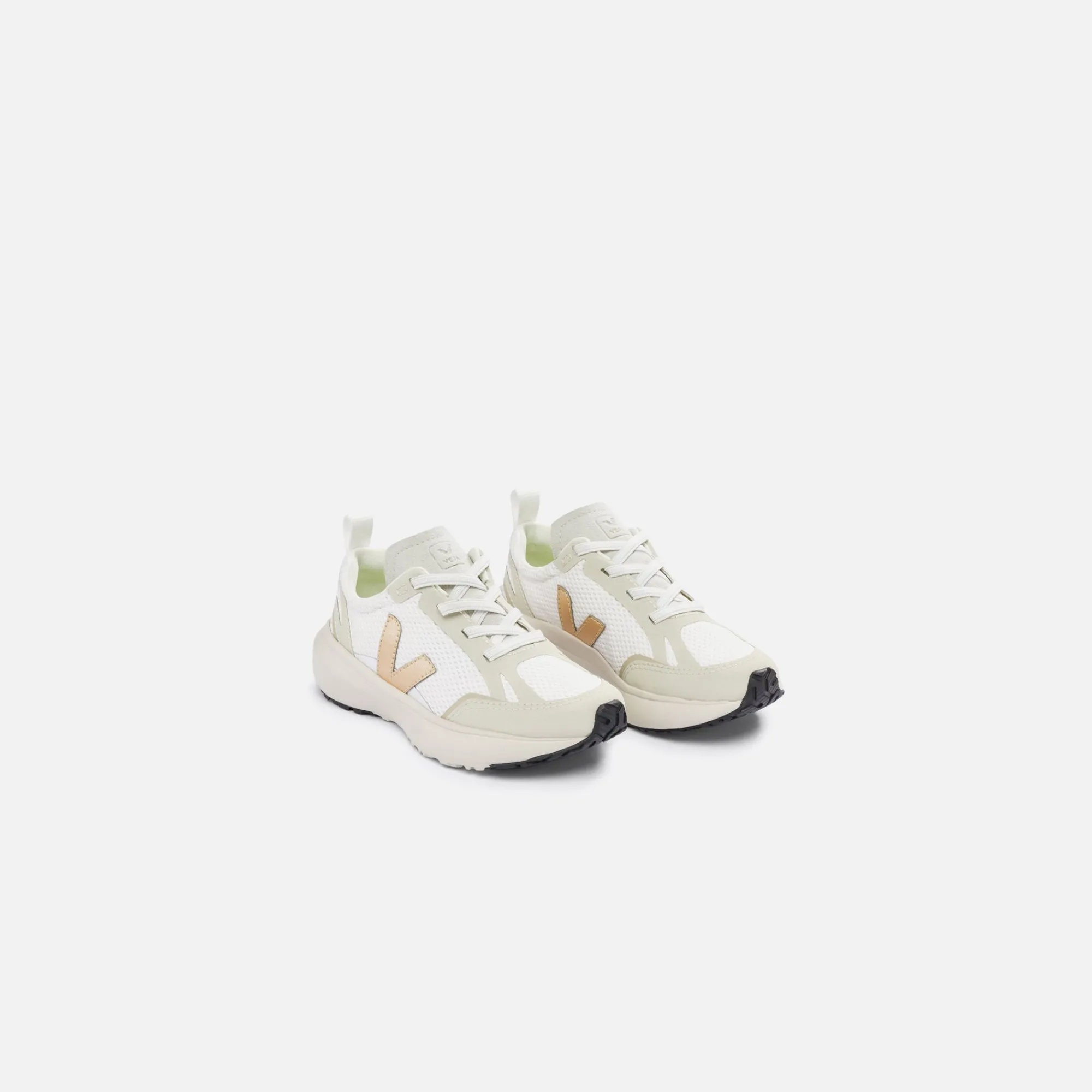 Hot Veja Junior Canary Alveomesh White Platine