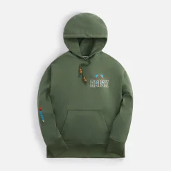 Sale Adish Kharaz Logo Hooded Sweatshirt Olive Green