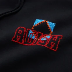 Hot Adish Kharaz Logo Hooded Sweatshirt Black