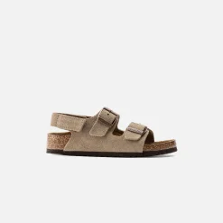 Best Sale Birkenstock Kids Milano Hook And Loop Taupe