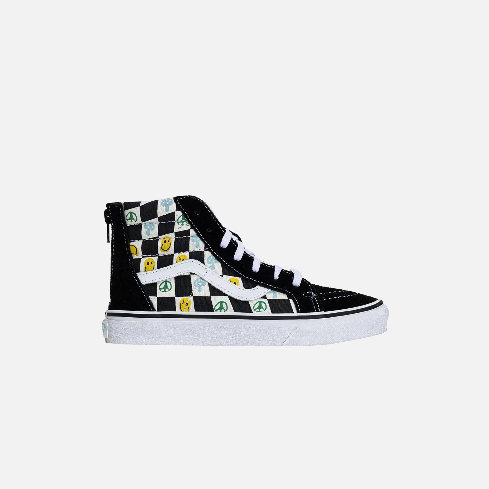 Clearance Vans Kids Sk8-Hi Zip Melted Check Black / Multi