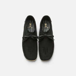 Cheap Kith & Clarks For New York Mets Wallabee Boot Dark Green Suede
