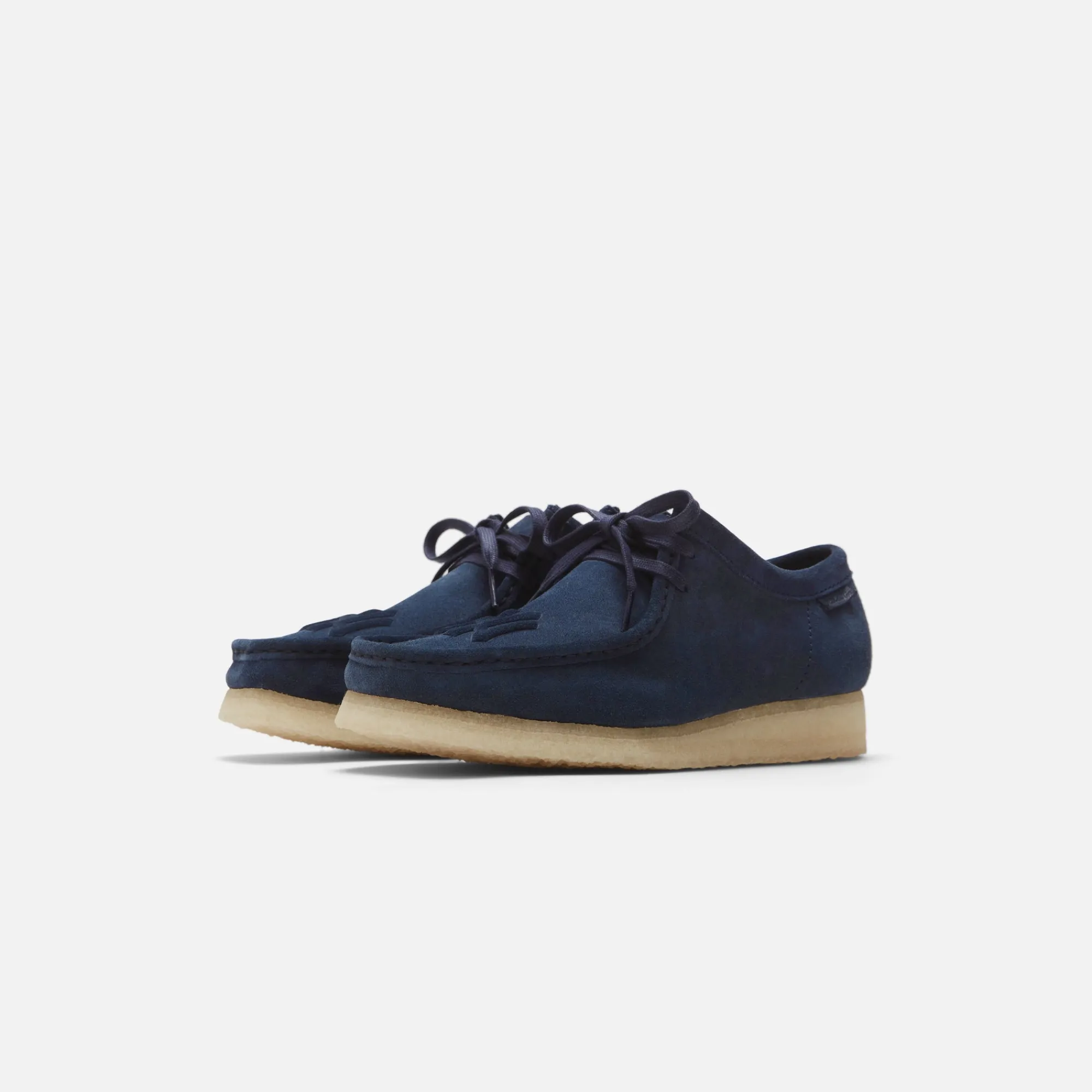 New Kith & Clarks For New York Yankees Wallabee Dark Blue Suede