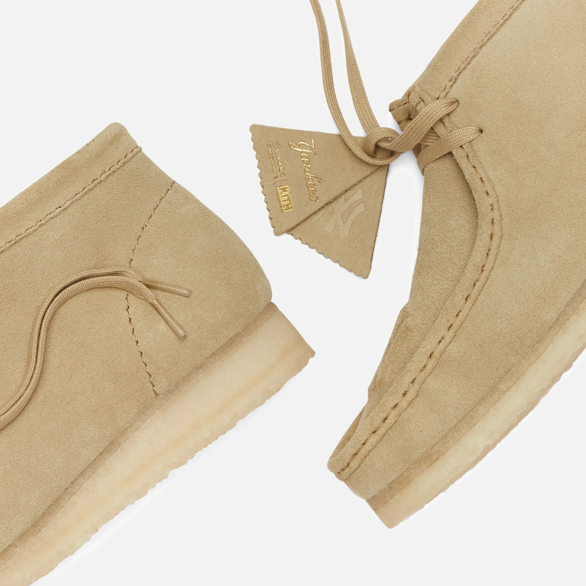 Best Sale Kith & Clarks For New York Yankees Wallabee Boot Maple Suede