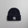 Shop Kith & New Era For New York Yankees Knit Beanie Nocturnal
